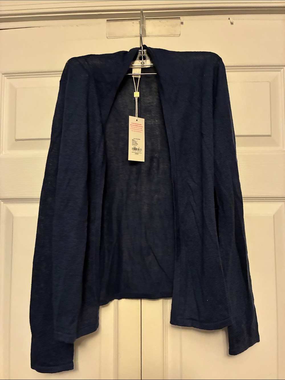 NWT Lilly Pulitzer Faretta Cardigan Low Tide Navy S